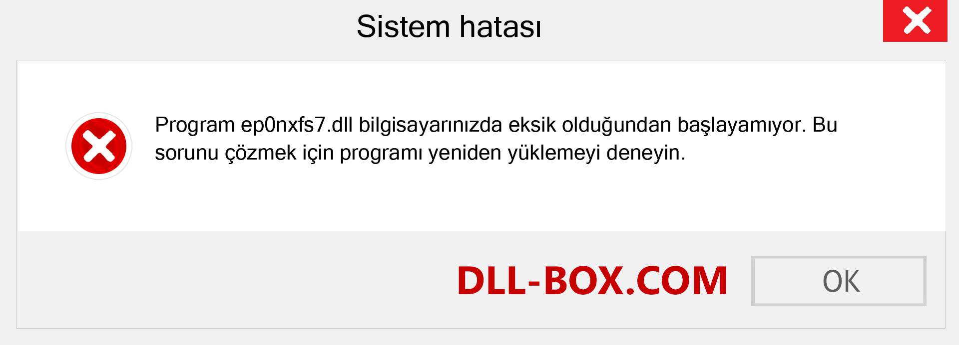 ep0nxfs7.dll dosyası eksik mi? Windows 7, 8, 10 için İndirin - Windows'ta ep0nxfs7 dll Eksik Hatasını Düzeltin, fotoğraflar, resimler